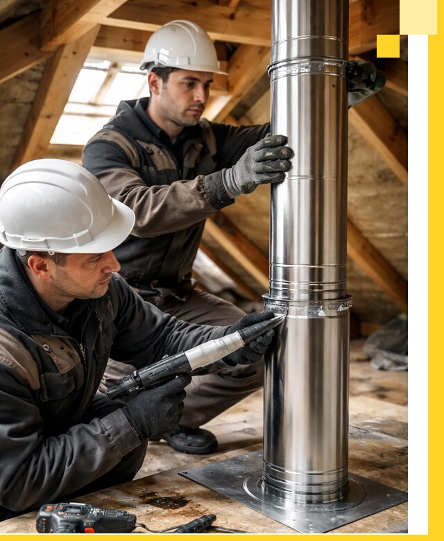 Монтаж дымоходов для каминов в Новокубанске с гарантией качества
