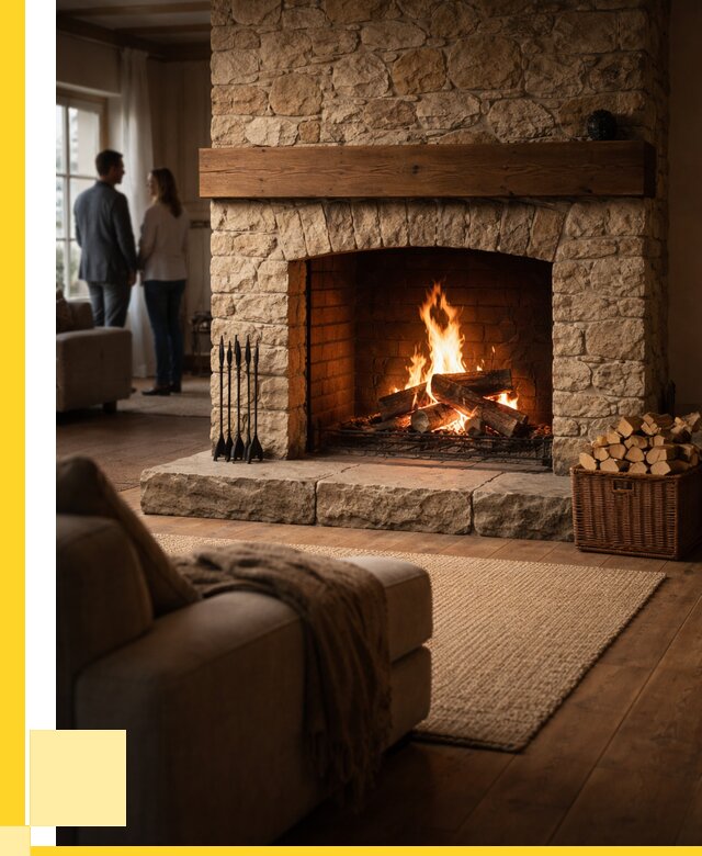 Открытые камины под ключ в Новокубанске от 155970 р. ЭриданНкб