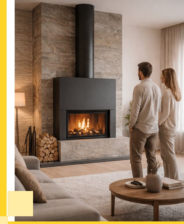 Закрытые камины под ключ в Новокубанске от 124776 р., ЭриданНкб