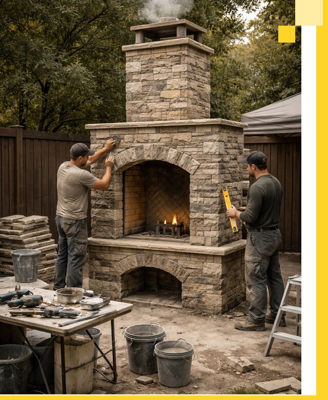 Проектирование и установка уличных каминов в Новокубанске