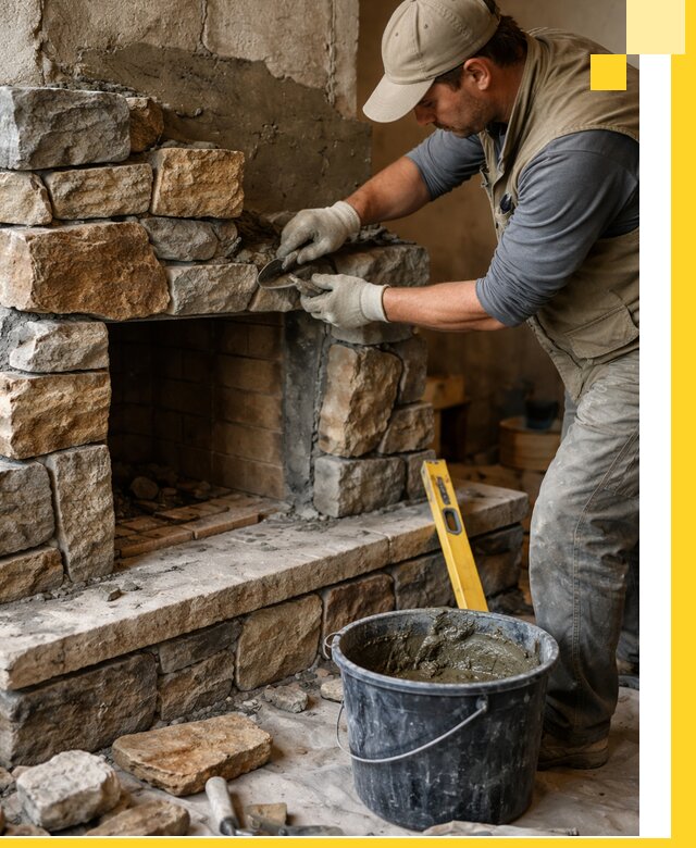 Изготовление и установка каменных каминов под ключ в Новокубанске