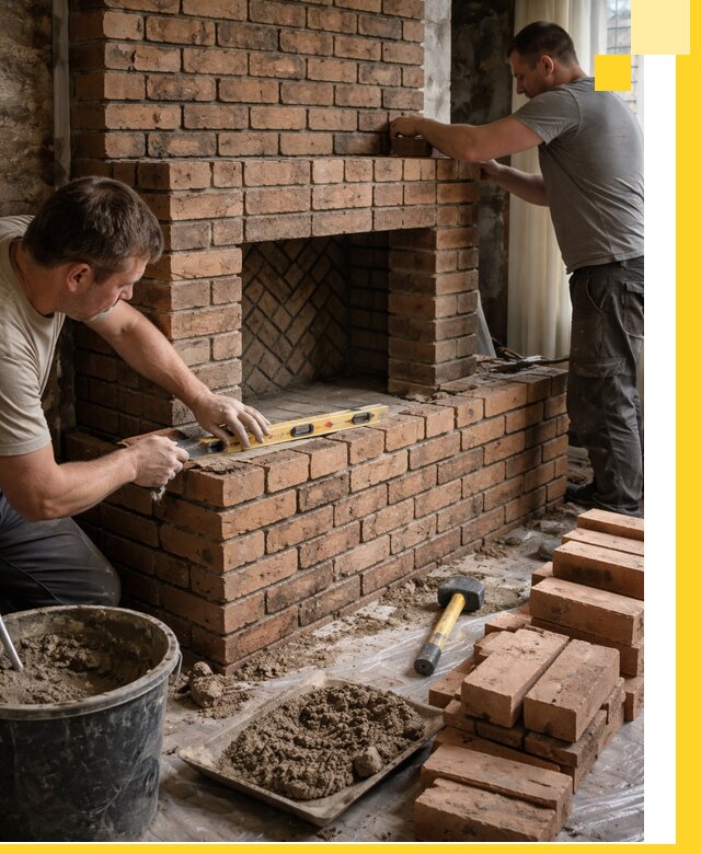 Изготовление и установка кирпичных каминов в Новокубанске