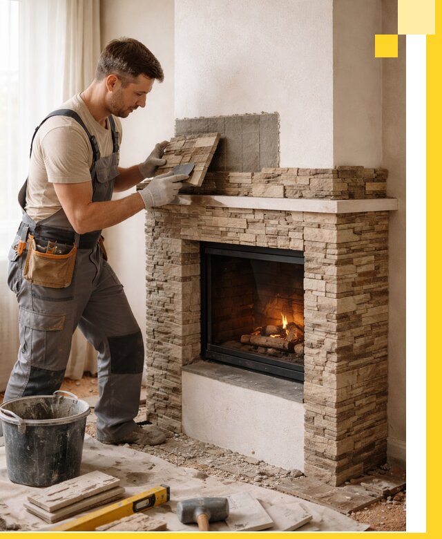 Изготовление и монтаж каминов для дома под ключ в Новокубанске