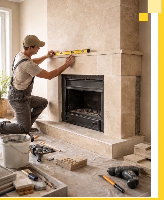 Установка и монтаж каминов в частном доме под ключ в Новокубанске