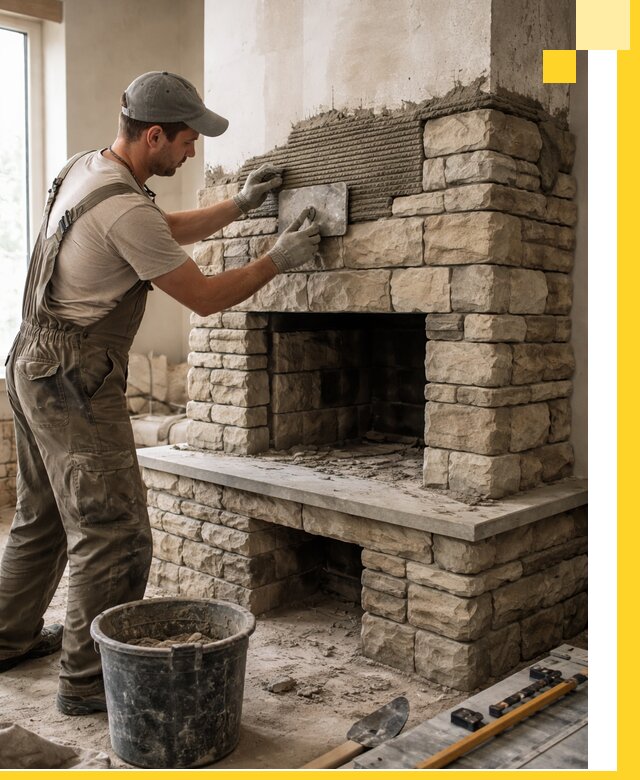 Строительство каминов под ключ в Новокубанске от проектирования до монтажа