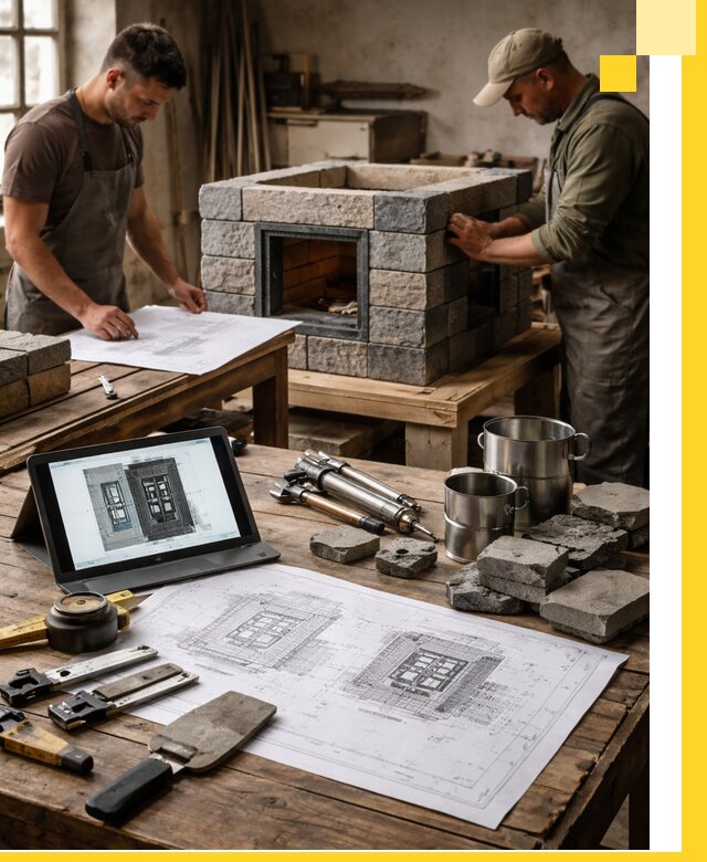 Разработка проектов печей с согласованием и монтажом в Новокубанске