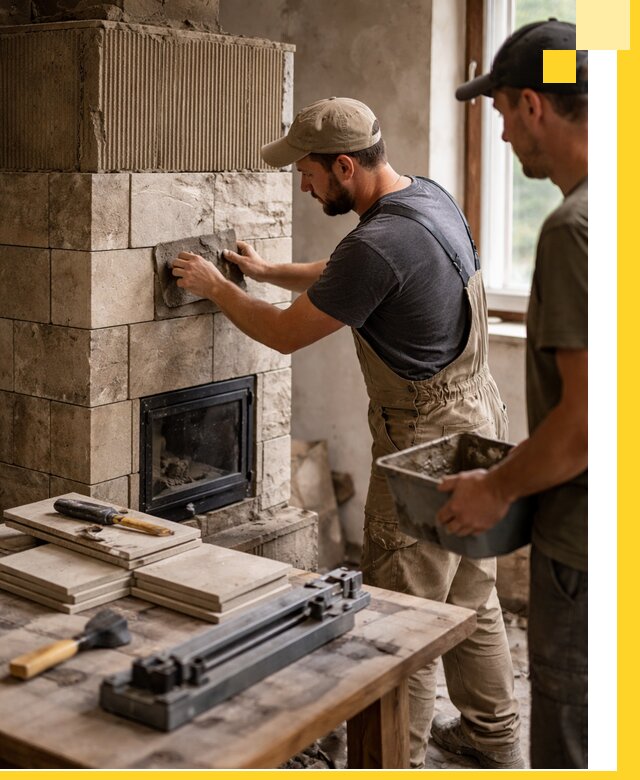 Профессиональная облицовка печей в Новокубанске: керамика и камень