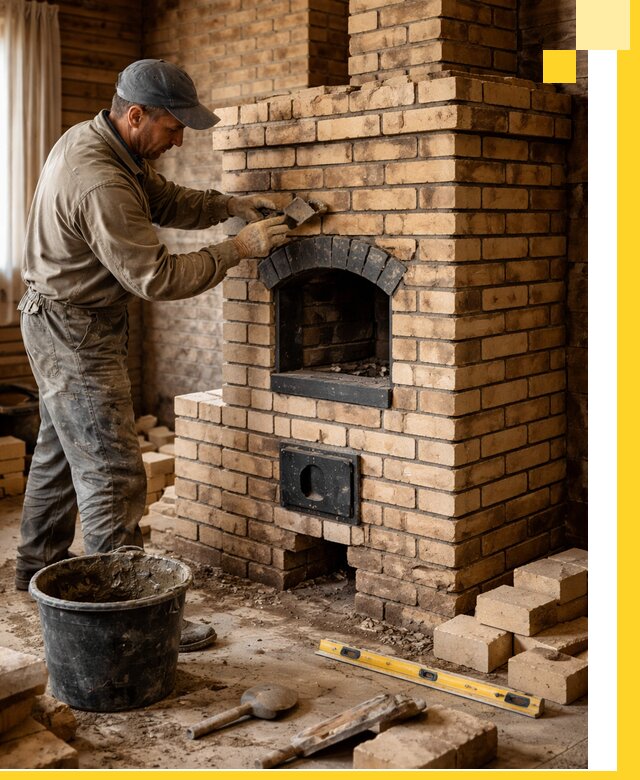 Кирпичные печи под ключ в Новокубанске: проектирование и кладка