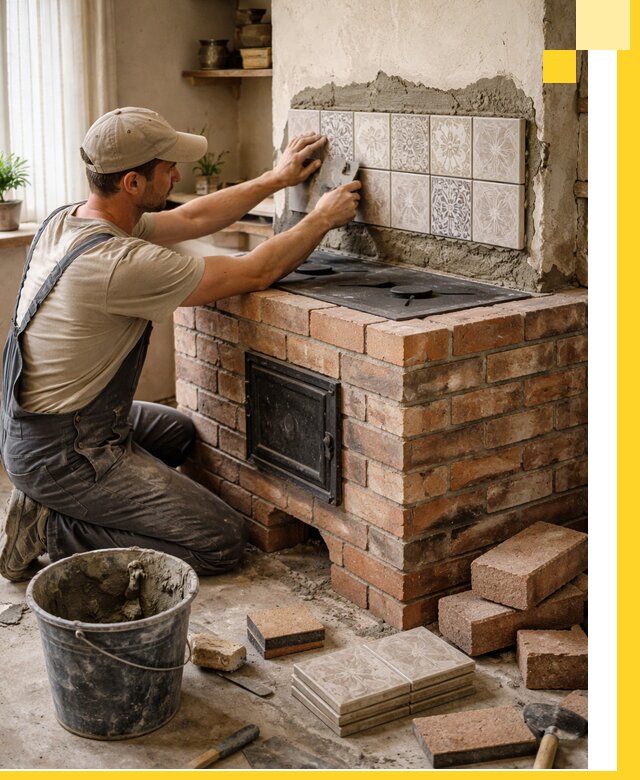 Печи с плитой на заказ монтаж гарантия и сервис в Новокубанске