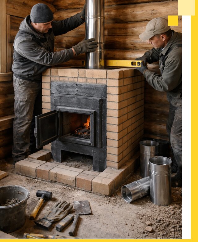 Проектирование, изготовление и установка банных печей в Новокубанске