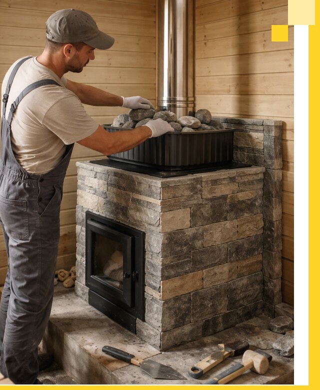 Печи для парной в Новокубанске, производство, монтаж и обслуживание