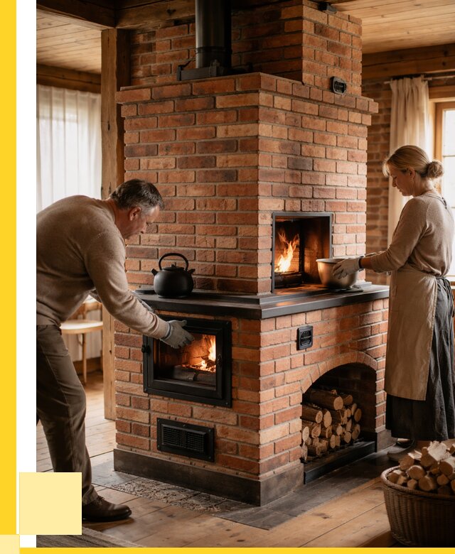 Печи для загородного дома под ключ в Новокубанске от 83184 р. | ЭриданНкб