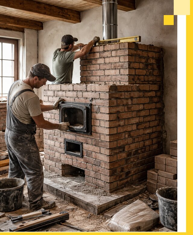 Печи для загородного дома под ключ в Новокубанске — монтаж и сервис