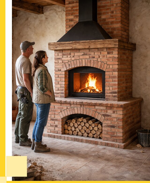 Печи камины из кирпича в Новокубанске от 124776 р. | ЭриданНкб