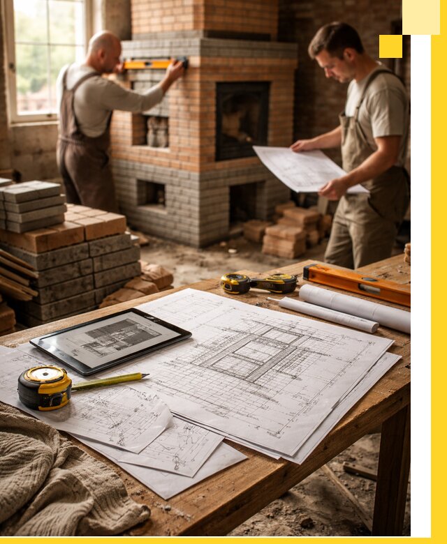 Проекты печей и каминов с индивидуальным дизайном в Новокубанске