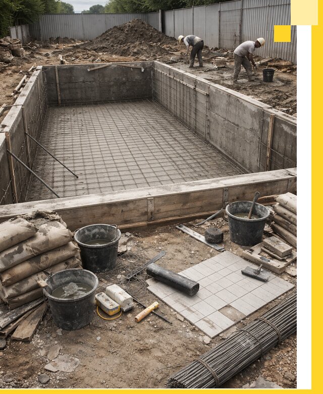 Строительство бассейнов под ключ в Новокубанске, дизайн и монтаж