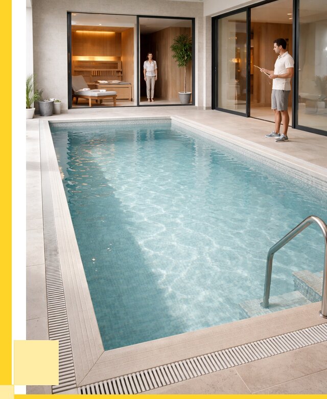 Отделка бассейна пленкой ПВХ в Новокубанске от 3639 р. - ЭриданНкб