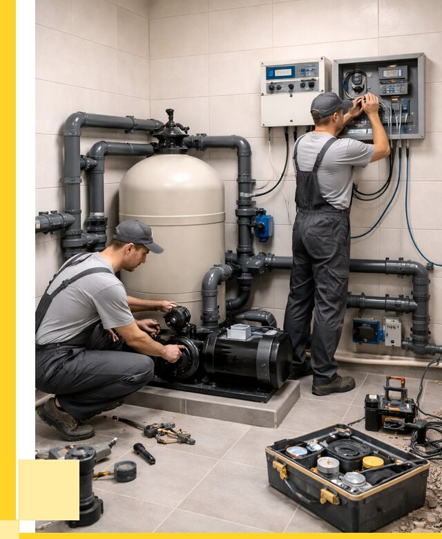 Монтаж оборудования для бассейнов в Новокубанске от 41592 р. | ЭриданНкб