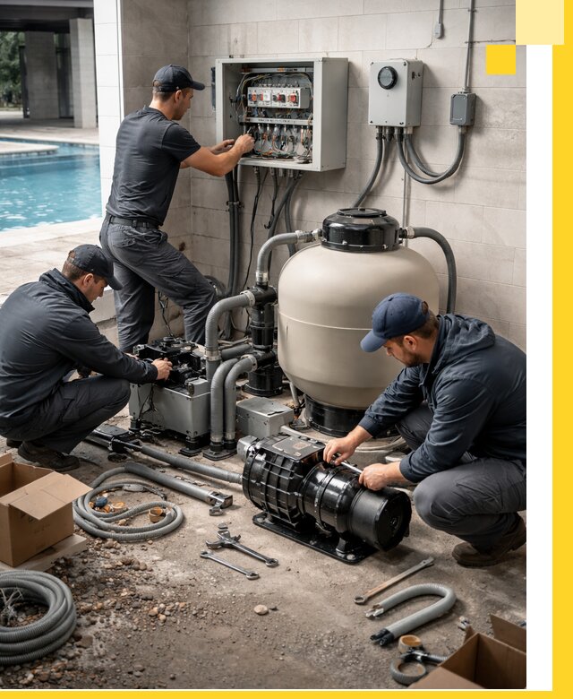 Профессиональный монтаж оборудования для бассейнов в Новокубанске