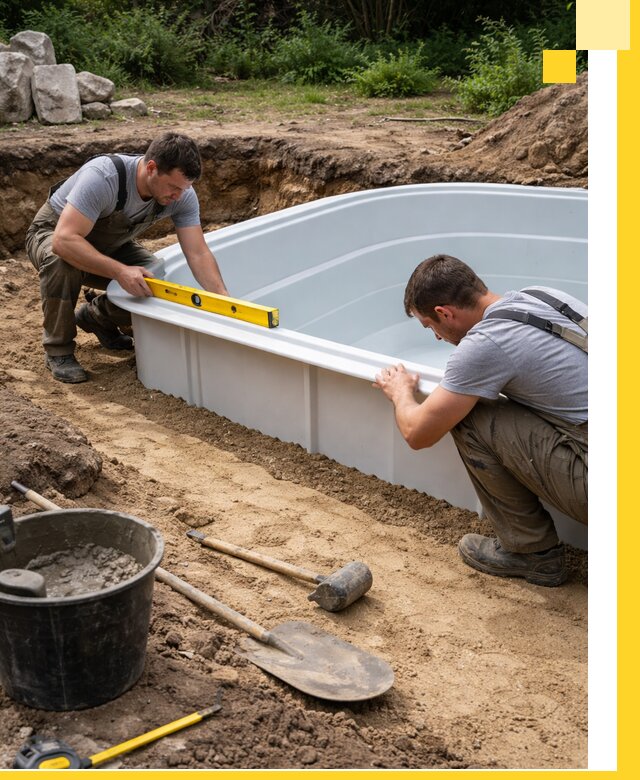 Производство и установка пластиковых бассейнов в Новокубанске под ключ