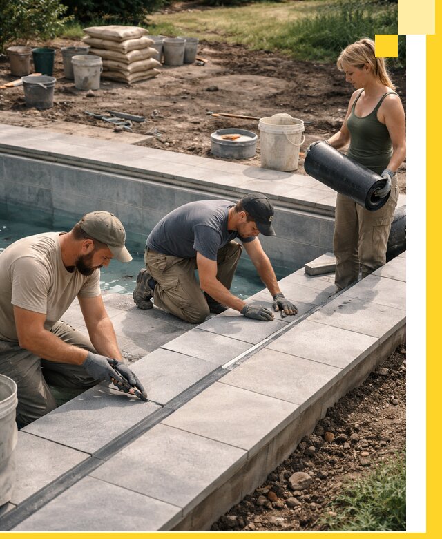 Строительство и монтаж уличных бассейнов под ключ в Новокубанске