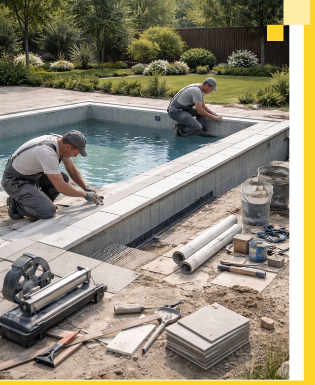 Строительство открытых бассейнов под ключ в Новокубанске профессионально