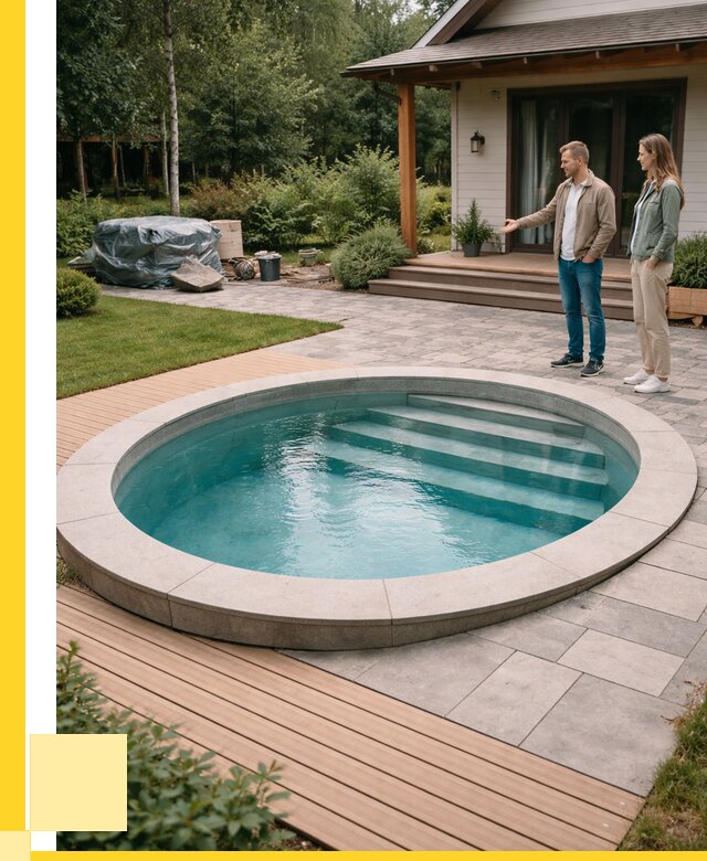 Бассейн на даче под ключ в Новокубанске от 207960 р., ЭриданНкб