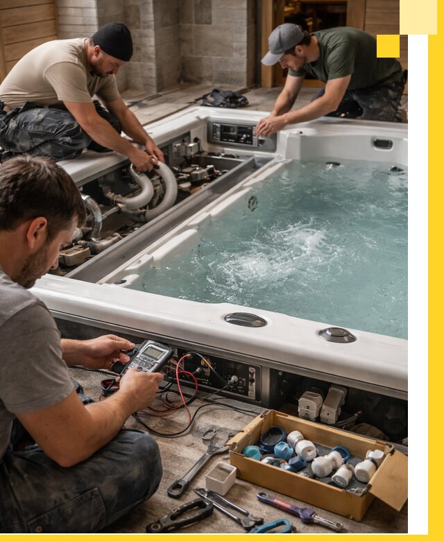 Гидромассажные бассейны под ключ в Новокубанске, дизайн и монтаж