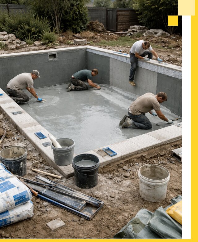 Изготовление и монтаж чаши бассейна под ключ в Новокубанске