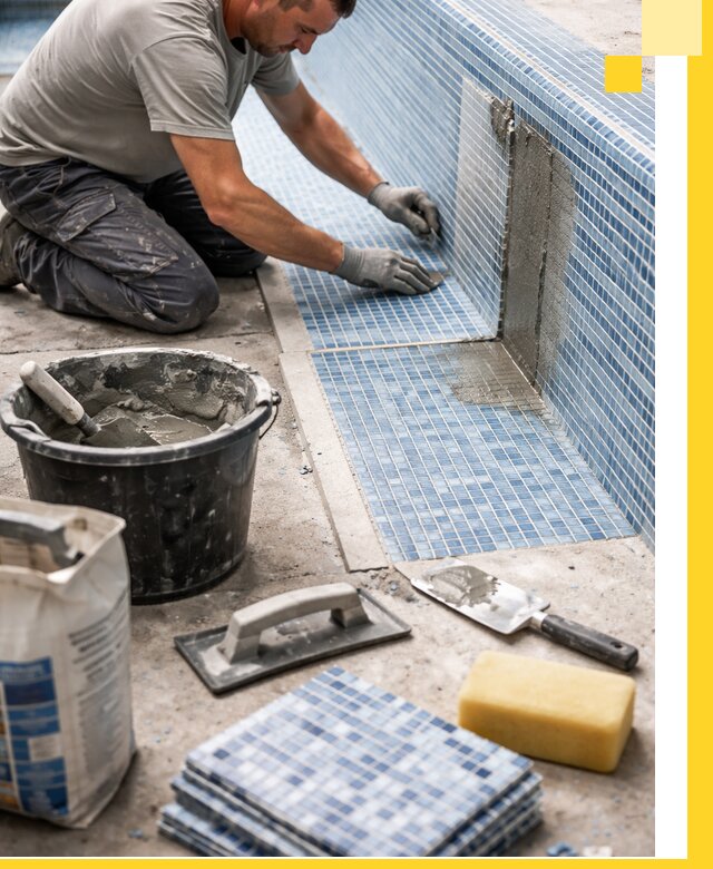 Укладка и ремонт мозаики для бассейнов под ключ в Новокубанске