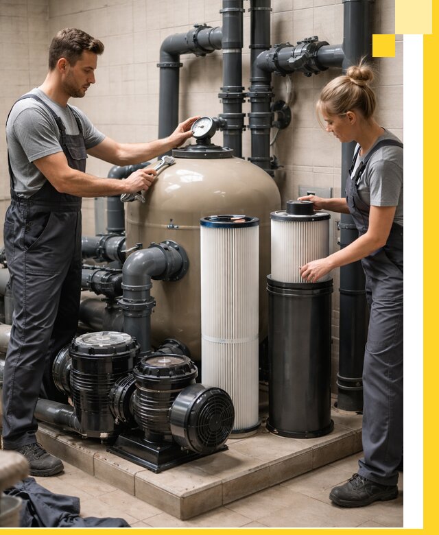 Фильтры и системы фильтрации для бассейнов в Новокубанске