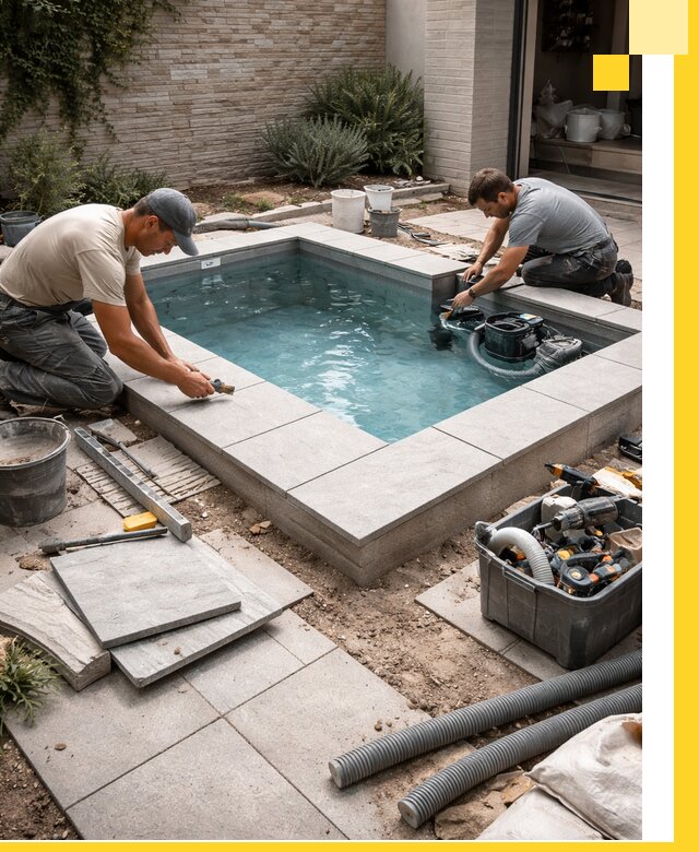 Мини бассейны под ключ в Новокубанске, дизайн и установка