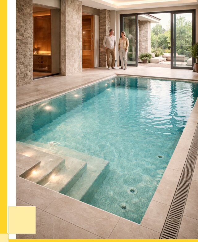 Бассейн во дворе в Новокубанске: проект, отделка от 1247760 р. | ЭриданНкб