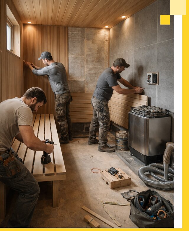 Сауны под ключ в Новокубанске, проектирование, строительство, отделка
