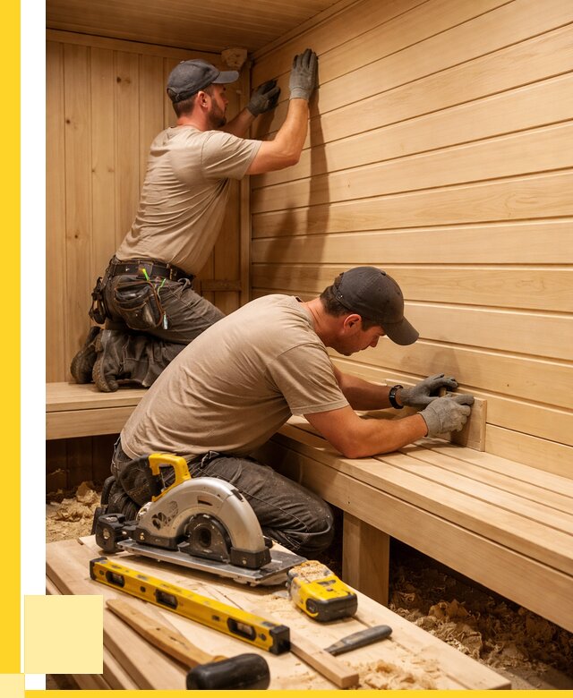 Обшивка саун вагонкой в Новокубанске от 2600 р. | ЭриданНкб