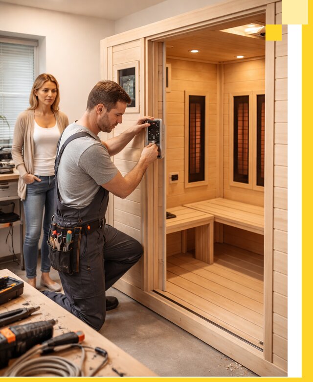 Инфракрасные сауны под ключ в Новокубанске продажа и установка