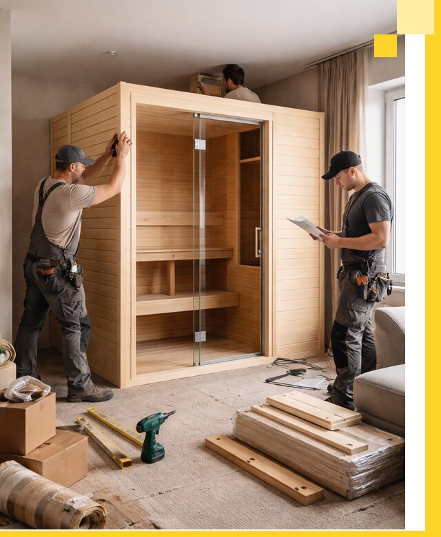 Установка и благоустройство саун в квартире в Новокубанске