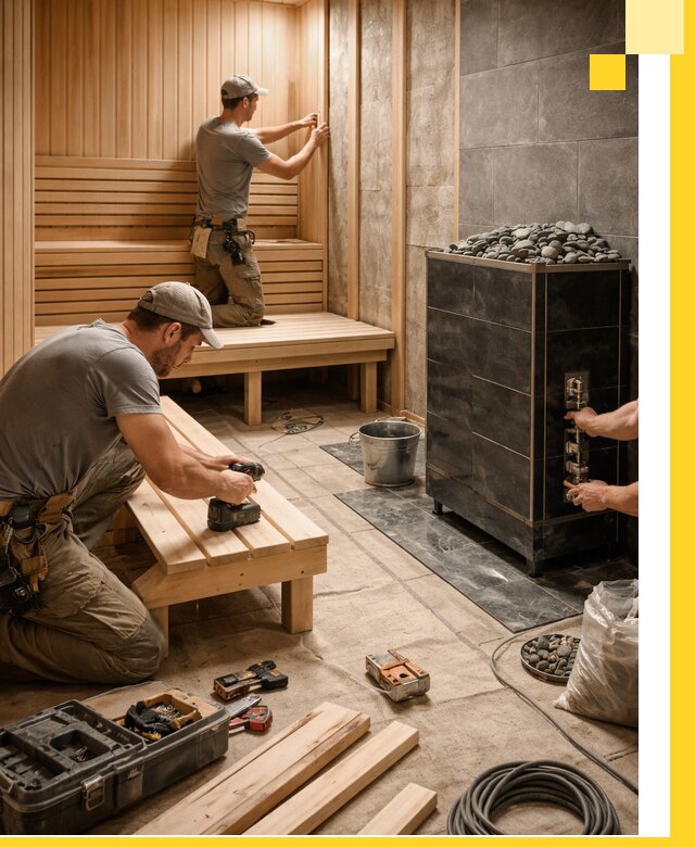 Дизайн и строительство интерьерных саун под ключ в Новокубанске
