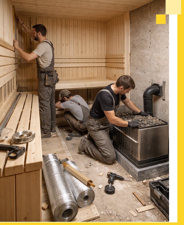 Индивидуальные сауны на заказ в Новокубанске под ключ, проект и монтаж