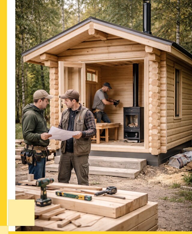 Монтаж бань под ключ в Новокубанске — от 207960 р. | ЭриданНкб