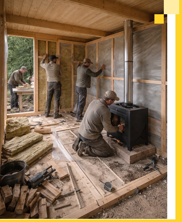 Профессиональный монтаж бань под ключ в Новокубанске для дома