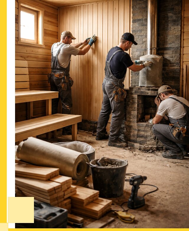 Ремонт бань под ключ в Новокубанске от 46791 р. | ЭриданНкб