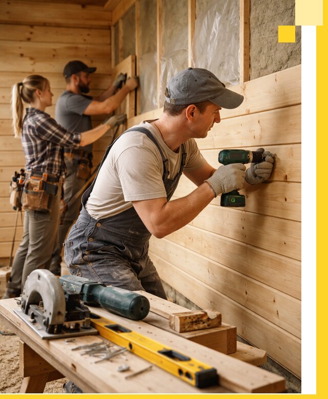 Обшивка бань под ключ в Новокубанске: отделка стен и потолков