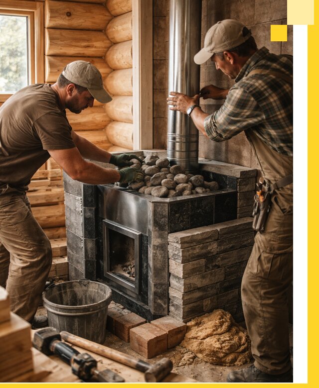 Строительство и отделка русских бань под ключ в Новокубанске