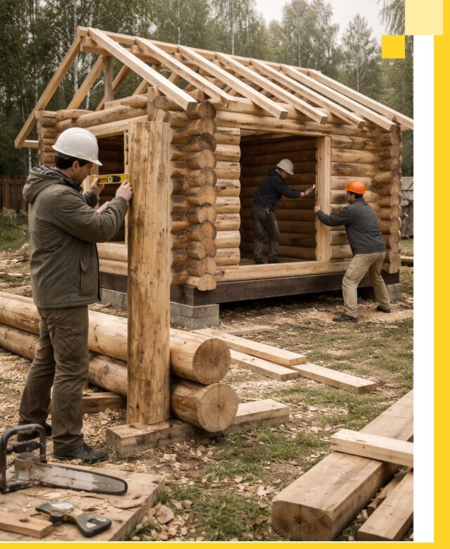 Строительство бань для дачи под ключ в Новокубанске с доставкой и монтажом