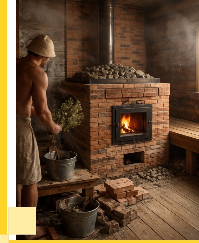 Кирпичные банные печи в Новокубанске от 93582 р. | ЭриданНкб