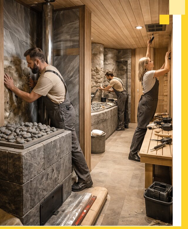 Строительство бань и SPA процедур в Новокубанске под ключ и отделкой