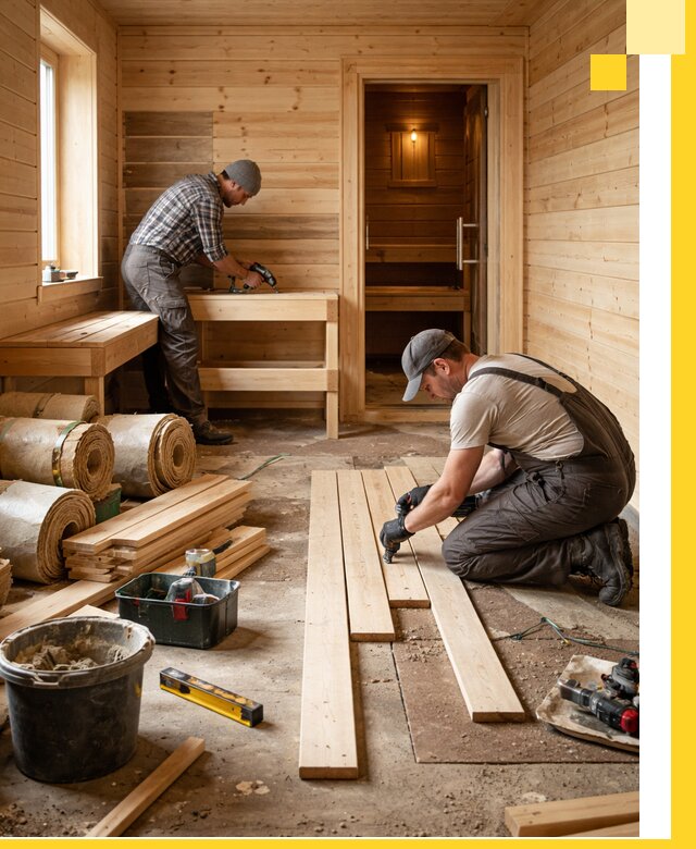 Индивидуальный проект бани с комнатой отдыха под ключ в Новокубанске