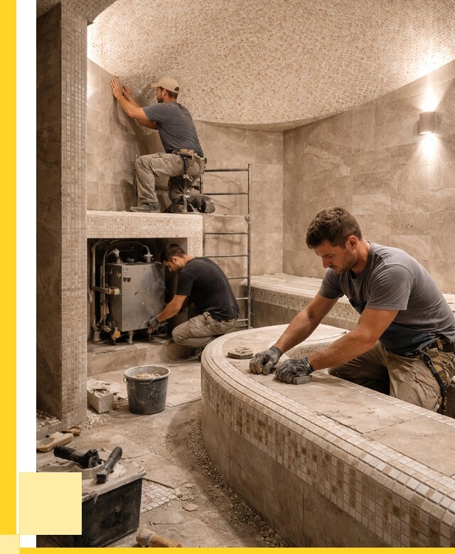 Монтаж хамамов под ключ в Новокубанске от 259950 р. ЭриданНкб