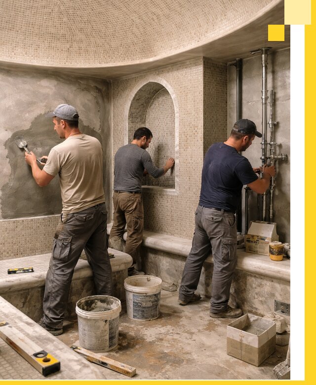 Профессиональный монтаж хамамов под ключ в Новокубанске с гарантией